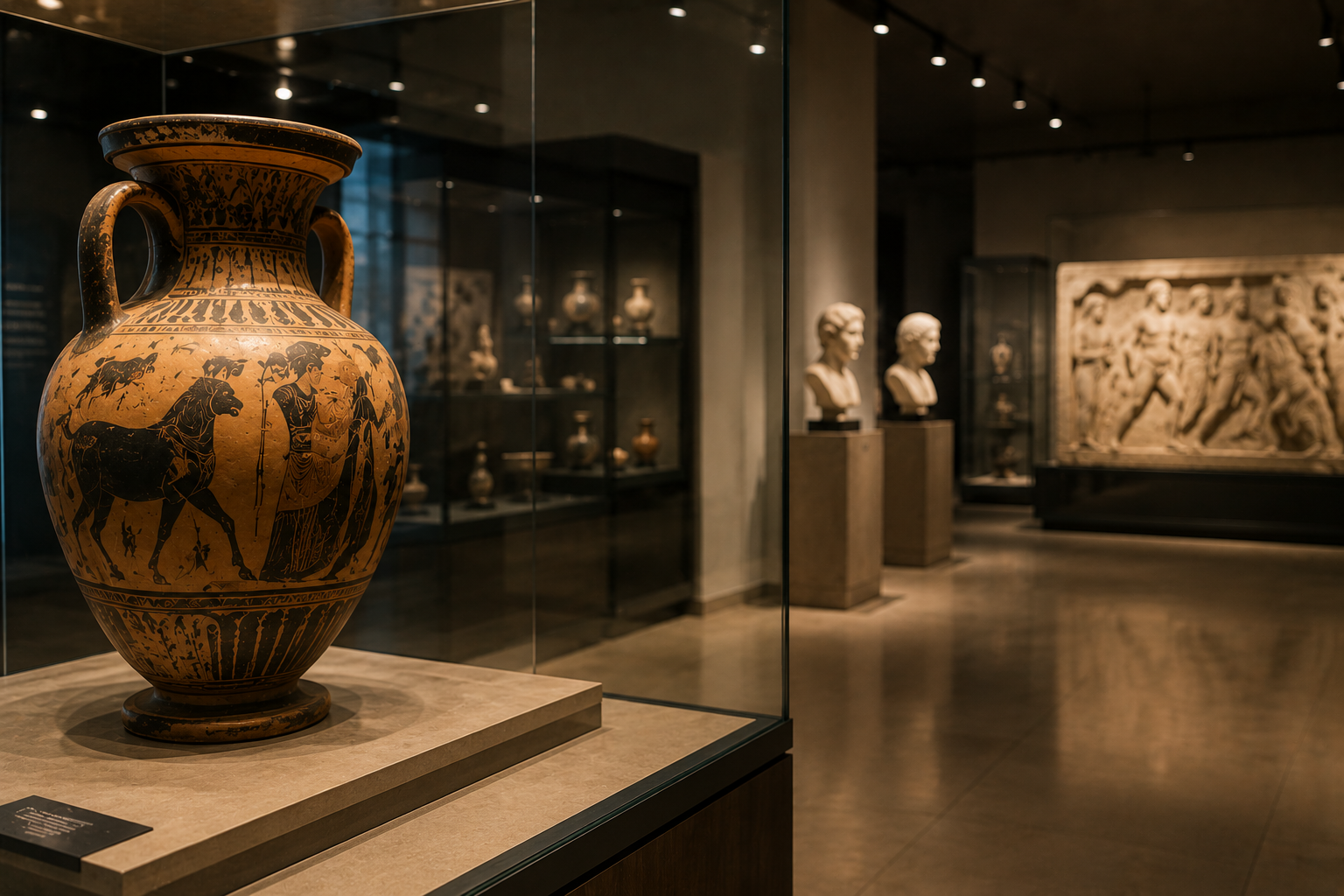 A gallery of ancient ceramics — every piece with a story to tell